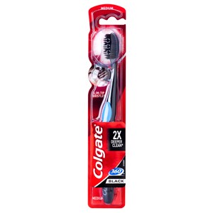 Colgate Tandenborstel 360° Black Charcoal Medium